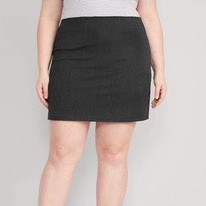 NWT Gray High-Rise Mini Skirt (3X), Old Navy
